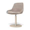 Niva-Isa draaibare tulp eetkamerstoel bruin - beige onderstel