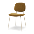 Jasmijn eetkamerstoel mosgroen - grijsbeige onderstel