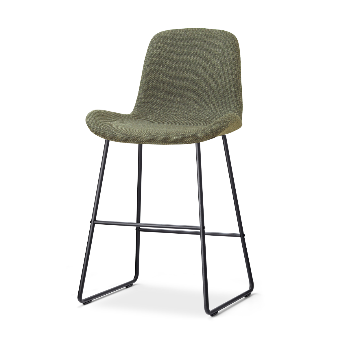 Nino-Fé barkruk forestgroen - zwart onderstel - 65 cm